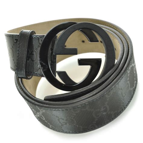 gucci belt cheap black|black gucci imprime belt.